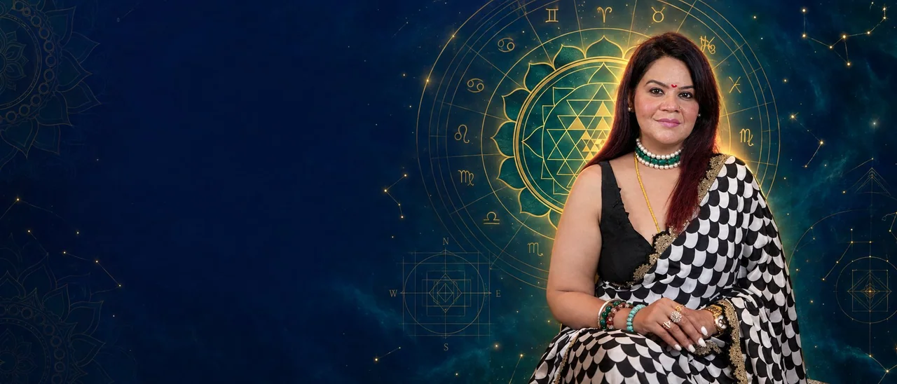 Vastu Guru Manyyaa with the Sri Yantra and zodiac wheel